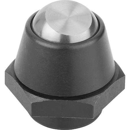 Kipp Self-Aligning Pads Swivel Angle 14 Degree D1=12, Form, C Steel K0283.1061